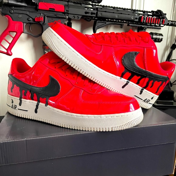 Nike Air Force 1 ‘07 LV8 UV (Siren-Red) Custom
